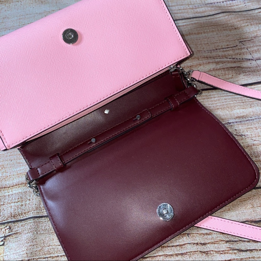 Kate Spade Pink “Love Birds” Appliqué Crossbody - Picture 8 of 13